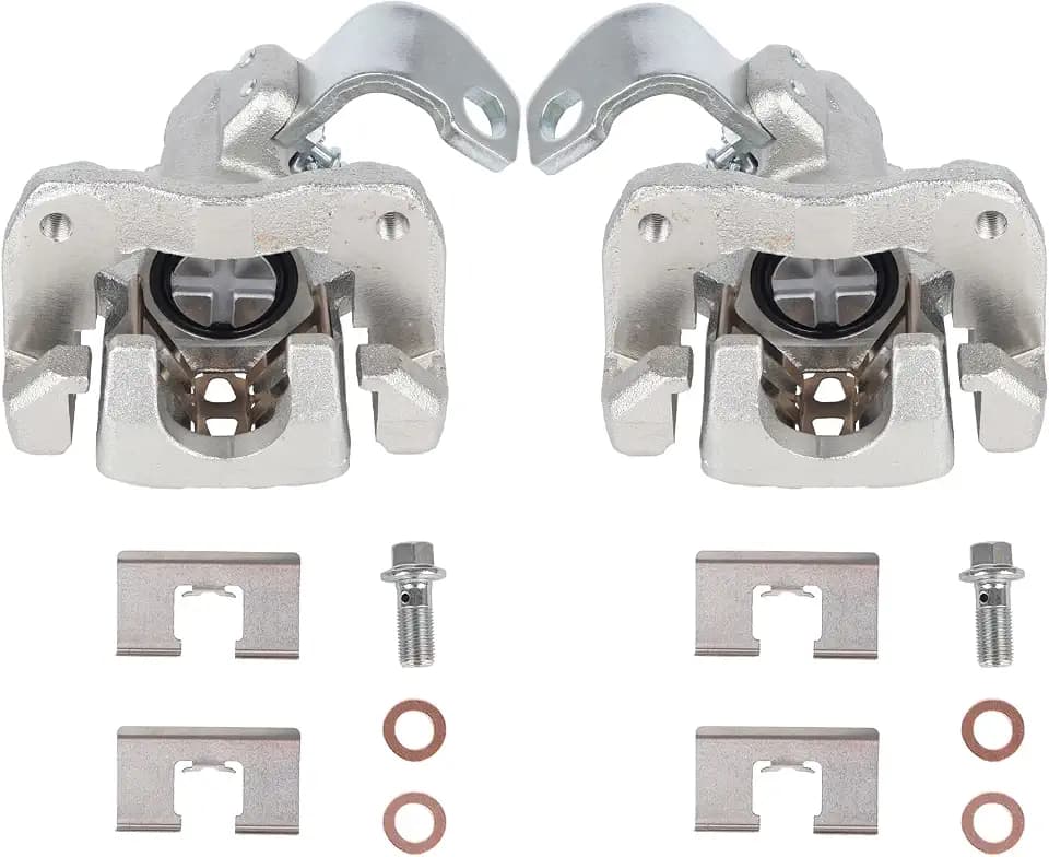 PAROD 19B3299 19B3298 Rear Disc Brake Caliper with Bracket Fit for 2006-2011 Acura CSX, 2013-2018 ILX, 2006-2015 Honda Civic Left & Right Side, 43019SNAA10, 43018SNAA10