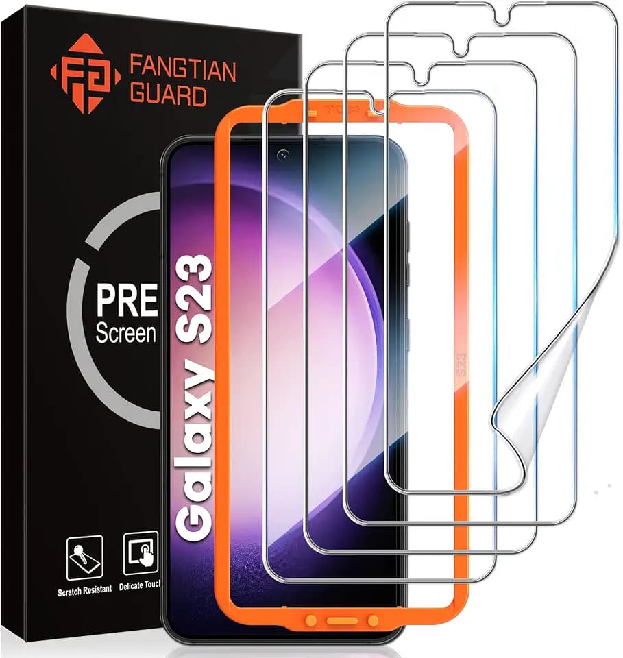 FANGTIAN 4-Pack for Samsung Galaxy S23 Screen Protector Film [6.1"]