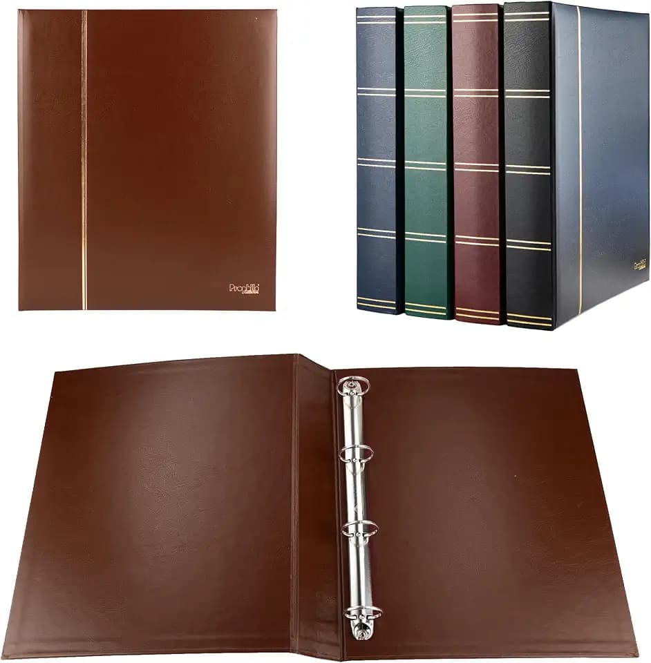 Prophila Collection Maxi Ringbinder für lose Einsteckblätter, variabel abheftbar, braun