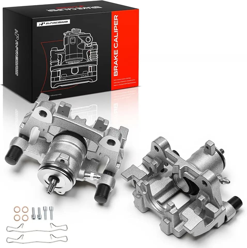 A-Premium Rear Left and Right Side Disc Brake Caliper with Bracket