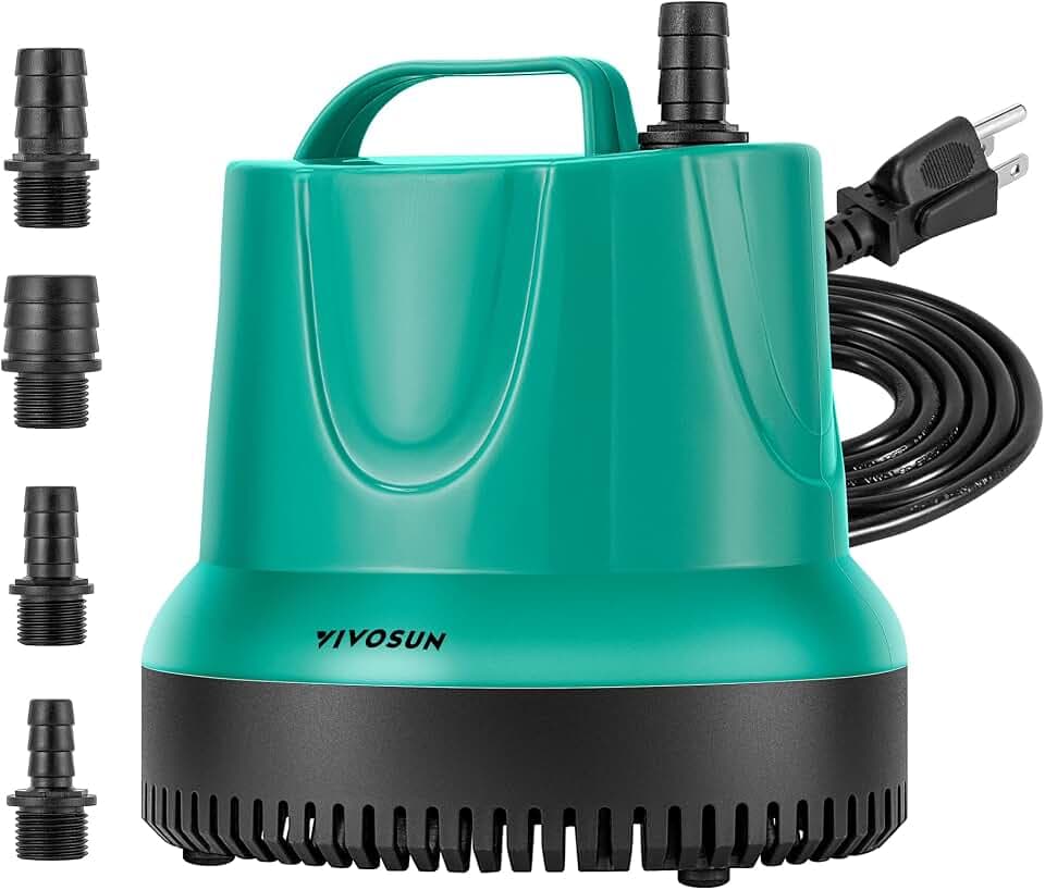 VIVOSUN 1150GPH Sub Water Pump for Fish Tank, Pond, Aquarium, Hydroponics