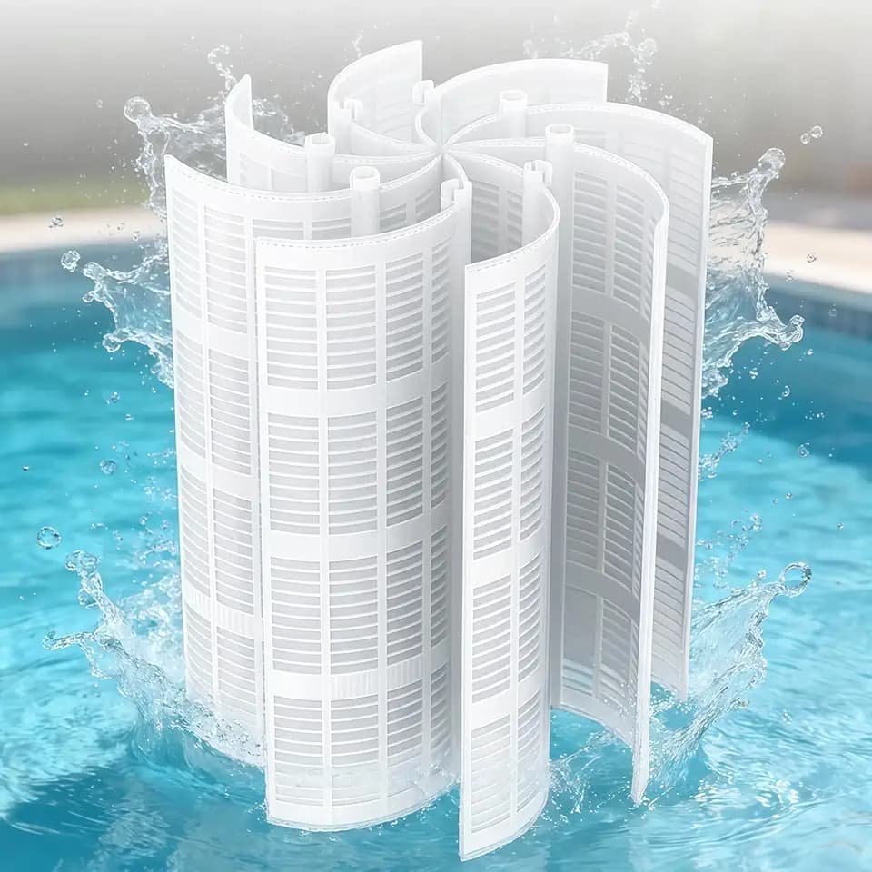 DE Pool Filter Grids for Unicel FS-2004, PFS2448, Filbur FC-9540, Hayward Pro-Grid DE4820 (DEX4800DA)| 48 Sq Ft Set of 8Pcs (24" Height) | Achieve Crystal Clear Pool Water with Superior Filtration