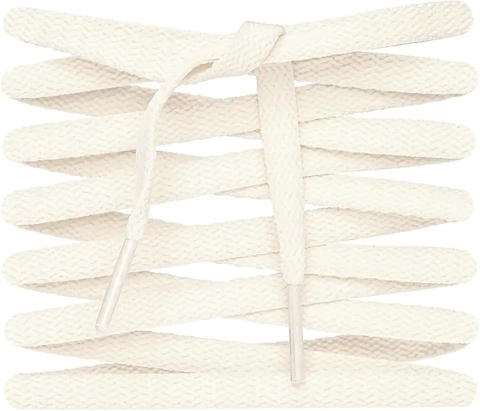 LitLaces - Premium Flat Cotton Shoe Laces Replacement for Air Jordan, Dunk, Air Force 1, Converse, & Casual Shoes