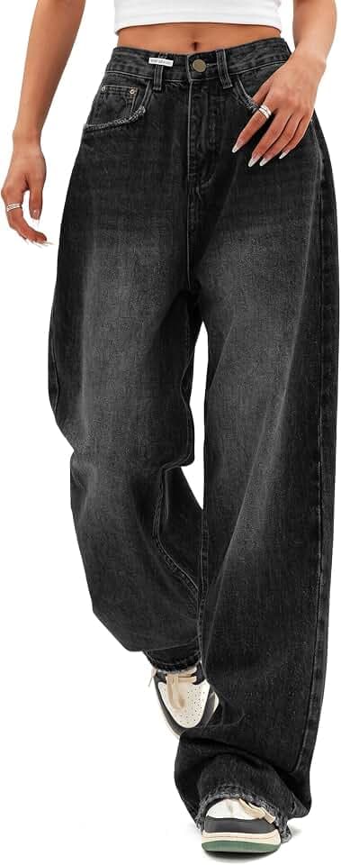 EMMIOL Jeans for Women Wide Leg Baggy Jeans