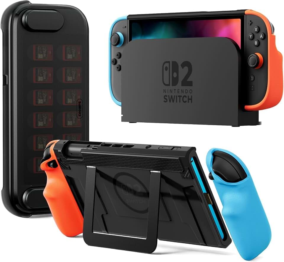 COOWPS P2 Dockable Split Protective Case for Nintendo Switch 2