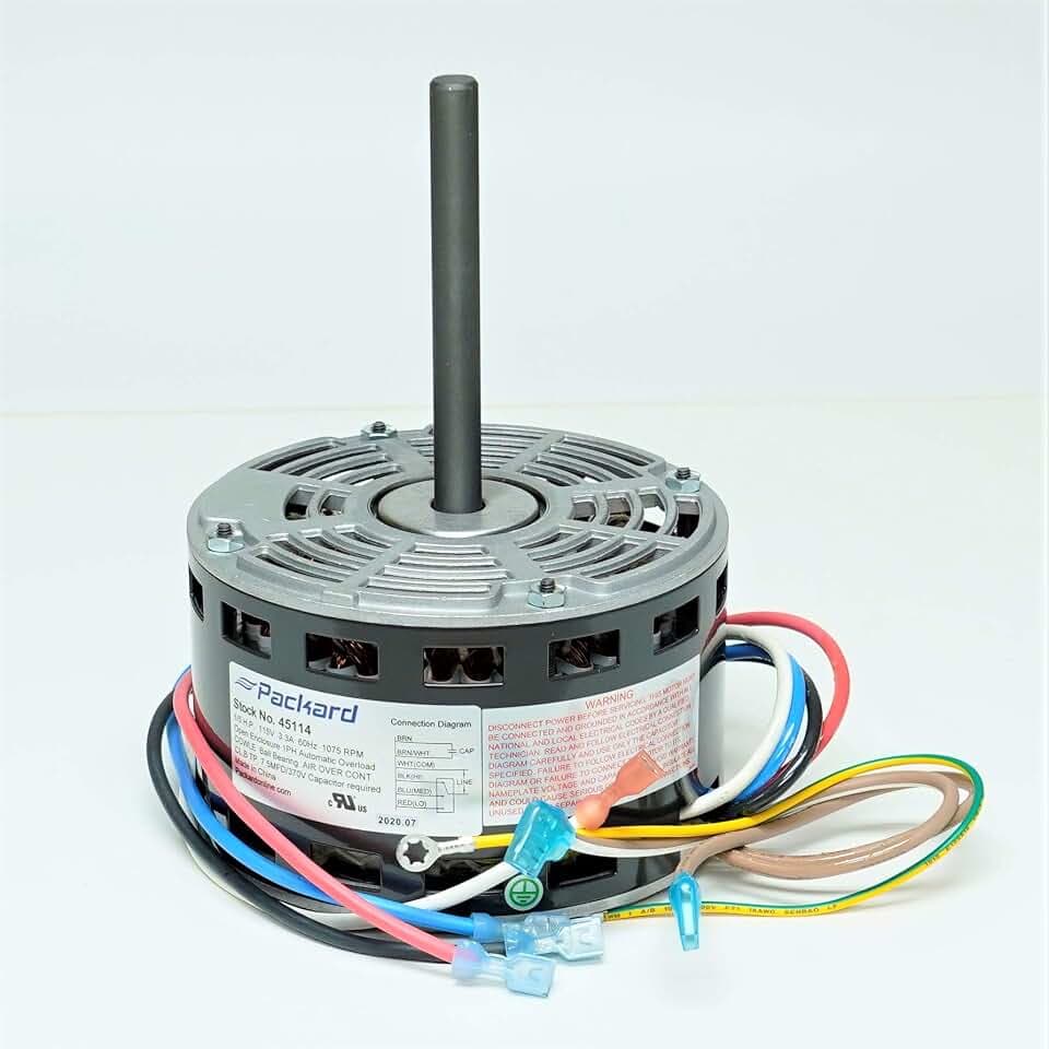 Packard 45114 Furnace Blower Fan Motor for Carrier HC37AE114A 1/5HP