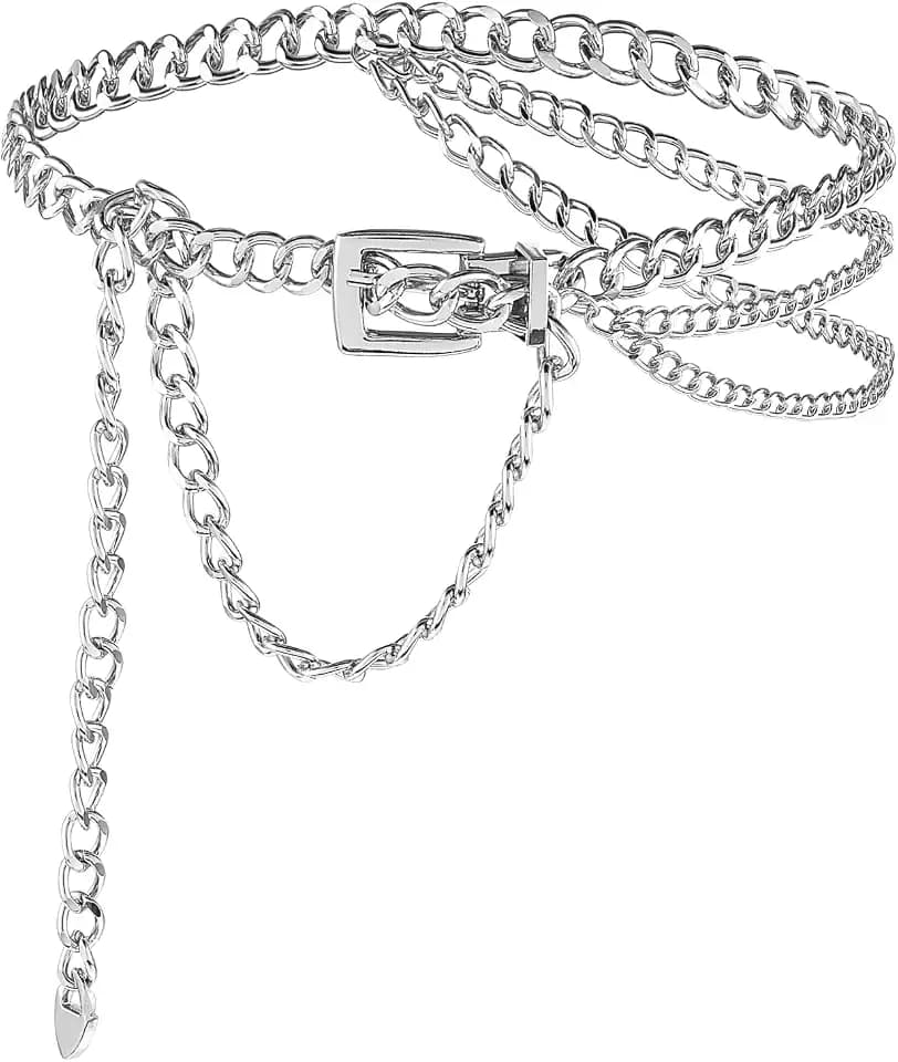 Chain Belts for Women, Adjustable Metal Waist Chain