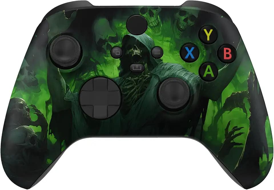 eXtremeRate Custom Shell for Xbox Series X & S Controller - Revitalize Your Controller - Dark Carnival Cover Replacement Accessories Front Housing Cover for Xbox Core Controller [Control NOT Included]