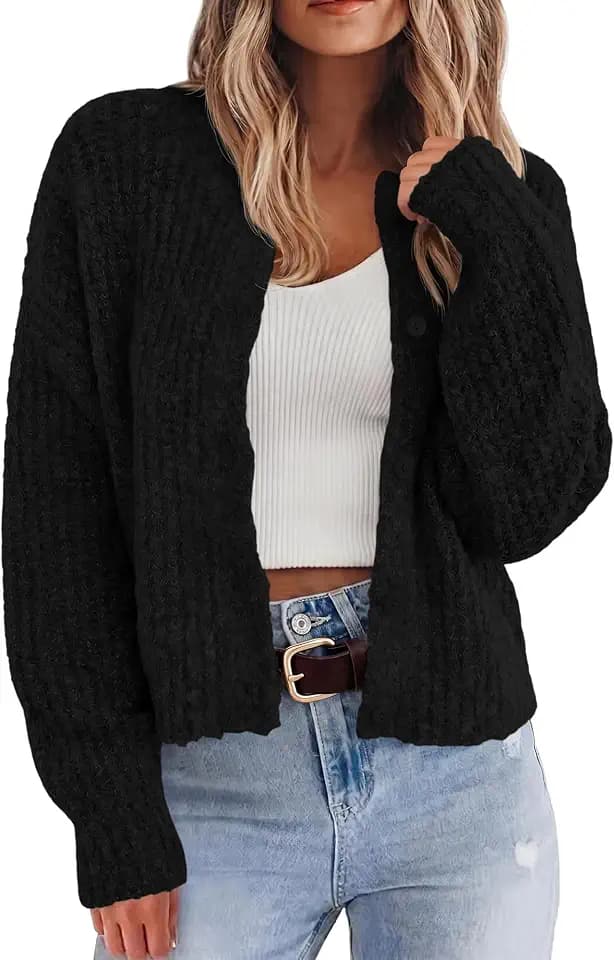 BTFBM Cardigan Sweaters for Women Chunky Knit
