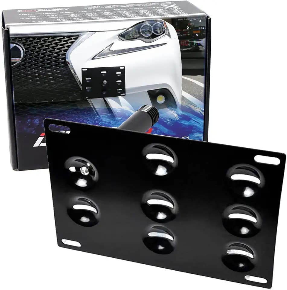 iJDMTOY Tow Hook License Plate Mounting Kit for Lexus is/CT (Exclude is-F)