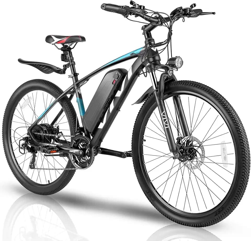 Vivi Electric Bike for Adults, 27.5" Electric Mountain Bike, 500W Class 2 eBike 48V 499WH Removable Battery, Up to 50 Miles Range, 7/21 S Adult Electric Bicycles