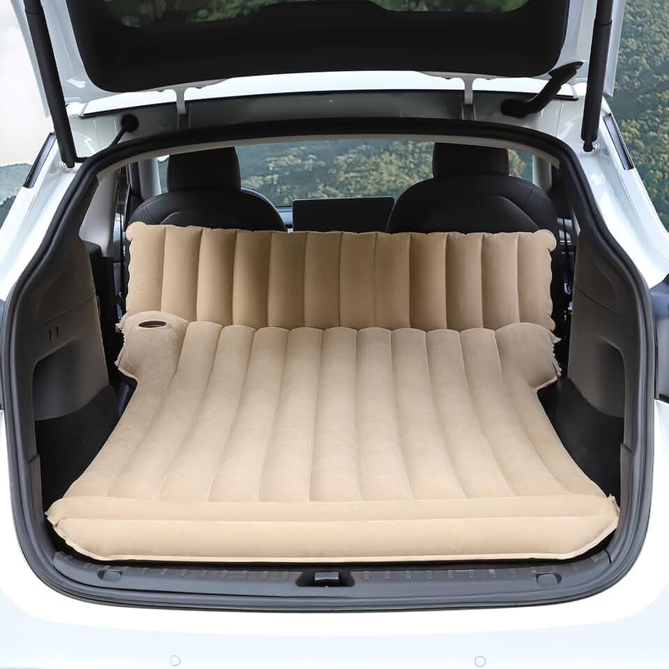 Model 3 Car Inflatable Mattress with Air Pump for Camping Travelling Sleeping,Car Inflation Bed Air Bed For Model S Model 3 and alomst all Cars, SUV