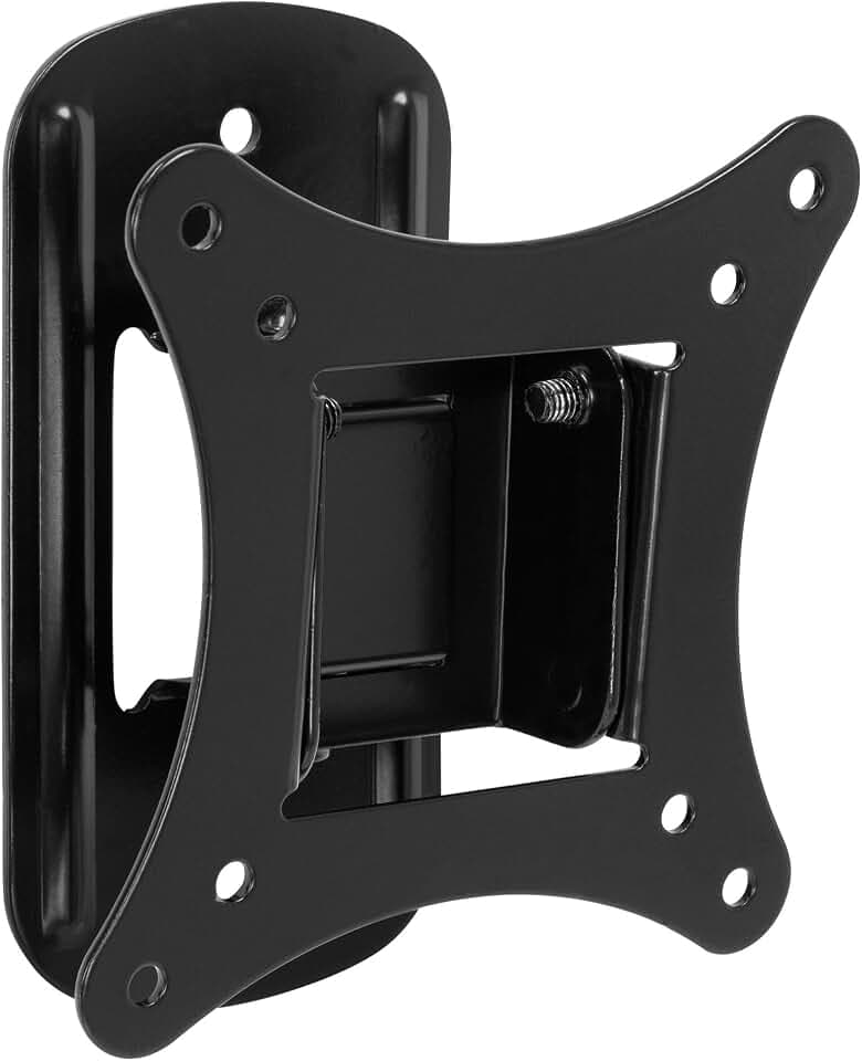 Mount-It! Small TV Wall Mount 19-32 in, Fits 24 in TVs, Tilt Swivel, 44 lb