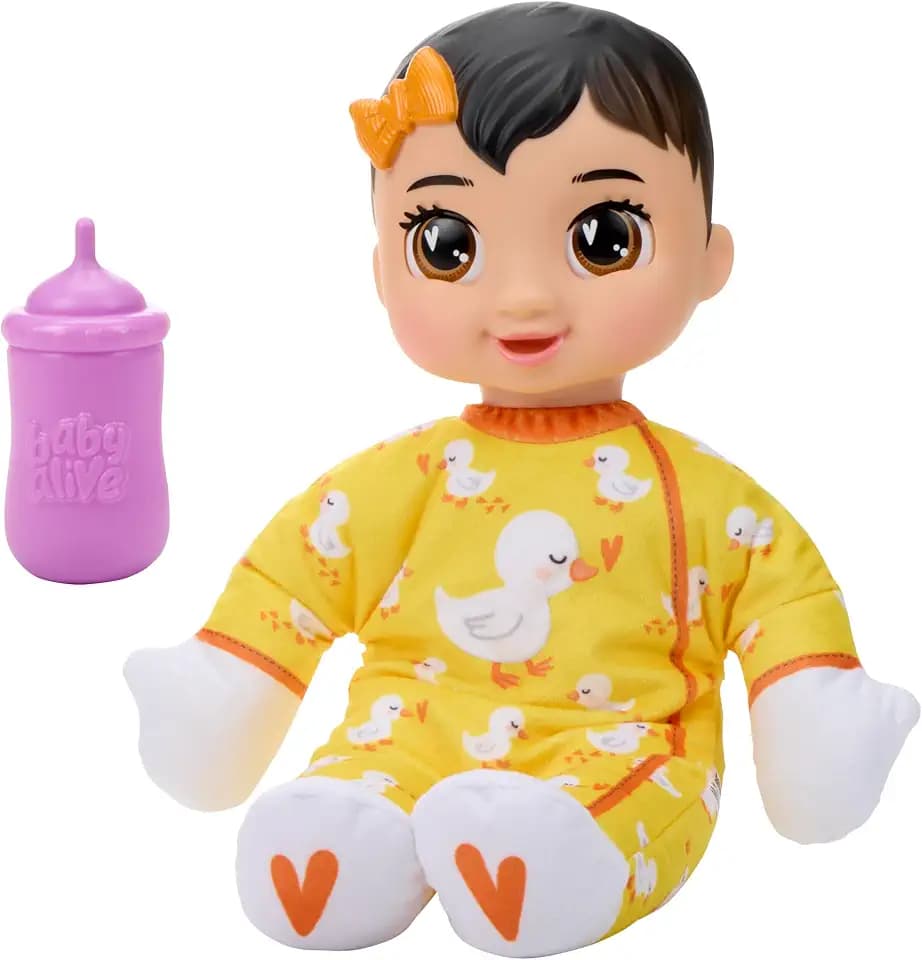 Baby Alive Nighttime Snuggles, Brunette Doll with Sounds, Soft Body and Breathing Motions, Toys for Kids Ages 18 Months+