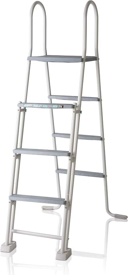 Gre ES1213 Verzinkter Stahlleiter Aufstellpools 3 Stufen 134 cm