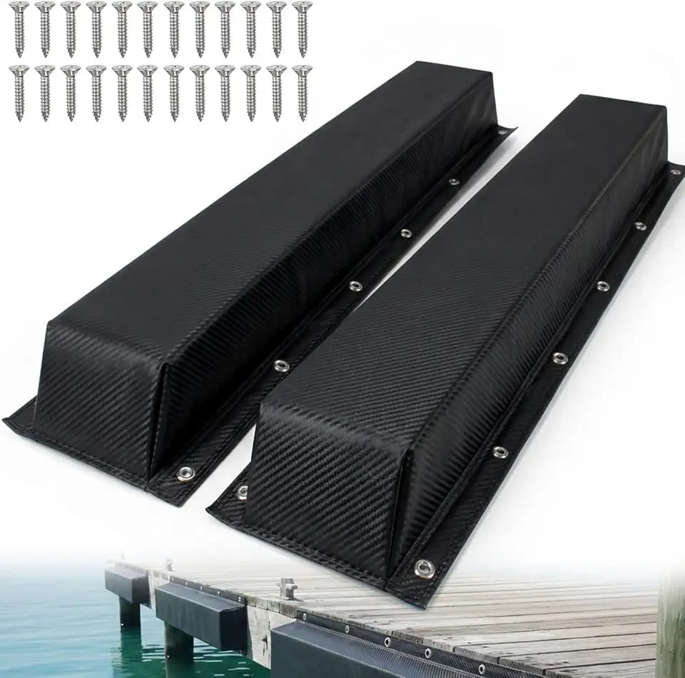 ORLANG 36"/48"/59"/72" Dock Bumpers,Dock Fenders with Stainless Steel Screws,Boat Dock Bumpers,Dock Post Bumper for Docking Edges, Piling, Vertical Poles, Horizontal Decks or Piers(Multiple Colors)