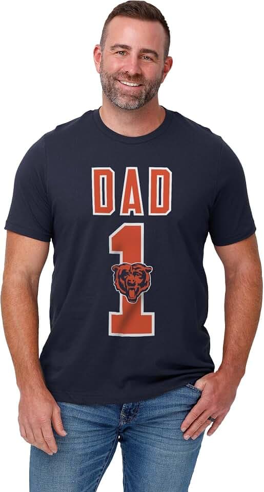 FOCO NFL Mens NFL Team Logo Tee Shirt #1 Dad T-Shirt