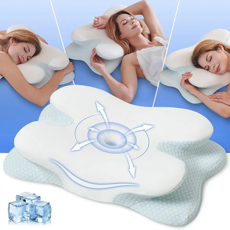 Kopfkissen Memory Foam Kissen 62x40x11/13cm