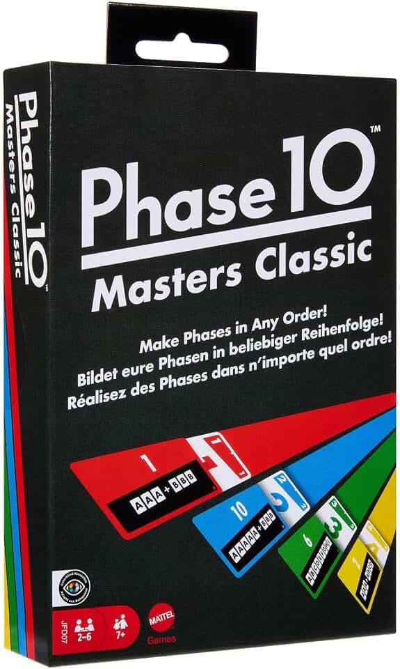 Mattel Games Phase 10 Masters Kartenspiel ab 7 Jahren