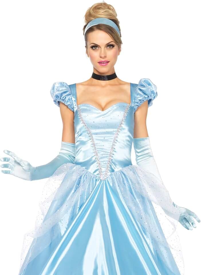 LEG AVENUE Damen Classic Cinderella Kost me, Blau, Large EUR 40