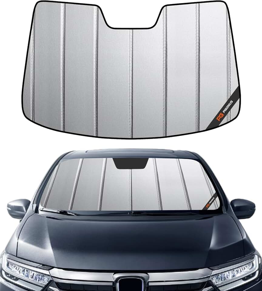 Pigenius Windshield Sun Shade for Honda Odyssey 2018-2020, Custom Front Window Sunshade - Safeguard