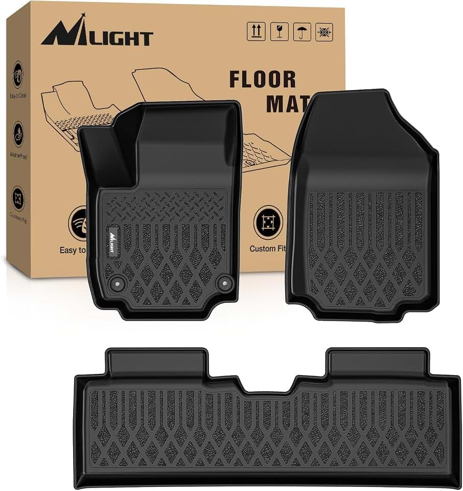 Nilight TPE Floor Mats for Chevy Equinox GMC Terrain (Fuel Model Only)