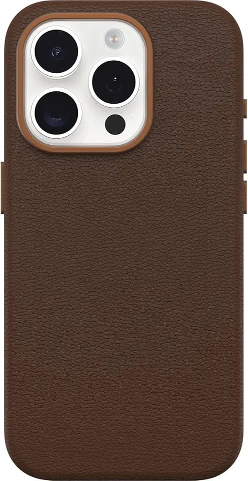 OtterBox iPhone 15 Pro Symmetry Series Cactus Leather - Rich Adobe Brown
