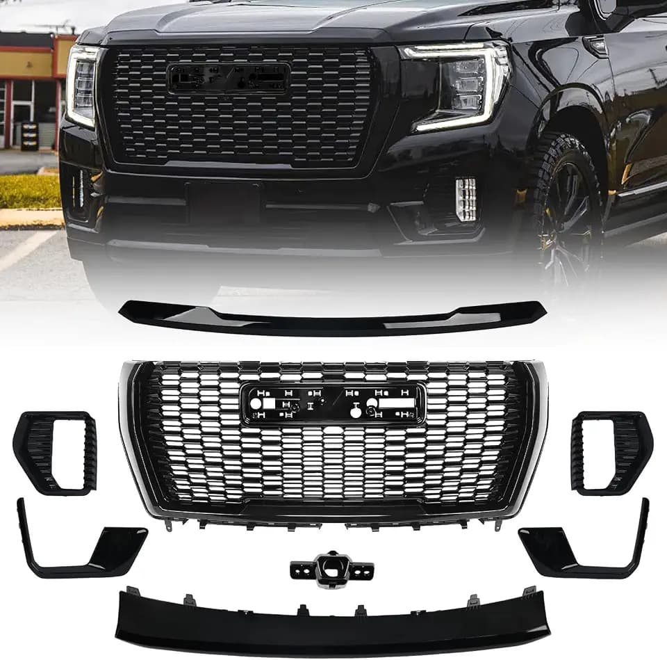 Grille Set 8pcs Compatible with GMC Yukon/Yukon XL Denali 2021-2024