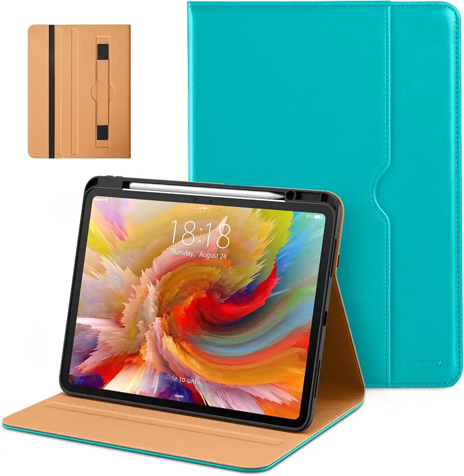 DTTO for iPad Pro 13 Inch Case (M5) 2025 / (M4) 2024, Cyan Blue