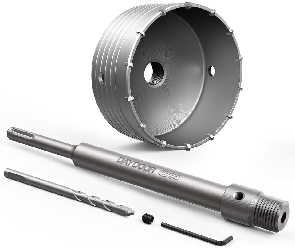 DAYDOOR 4-5/16" (110mm) Concrete Hole Saw with SDS Plus Shank