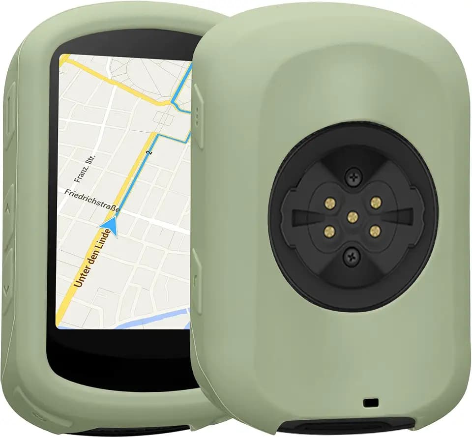 kwmobile Silikon Hülle für Garmin Edge 840 / Edge 540 - GPS Fahrrad-Computer Schutzhülle, Weiches Navi Case, Silikonhülle in Pastellgrün
