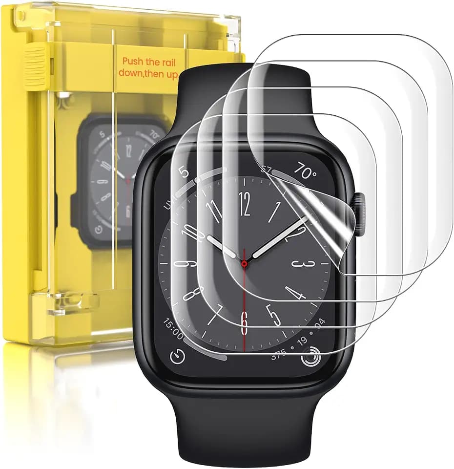 EZ-GLAZ 4 Pack for Apple Watch Series 7 8 9 Screen Protector 45mm