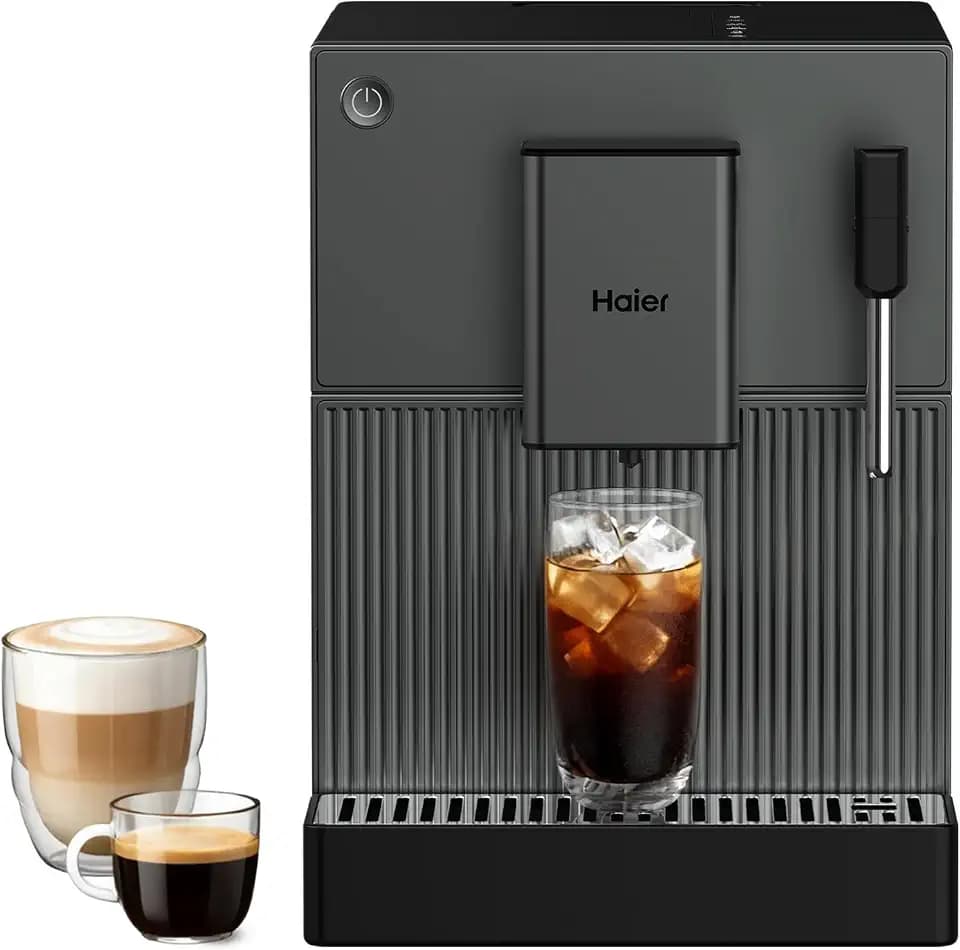 Haier Kaffeevollautomat klein mit Mahlwerk | 6 Kaffeespezialitäten