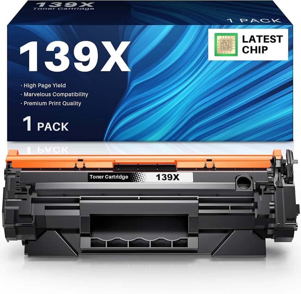 INK4U 139X Schwarz Toner Mit Chip Kompatibel für HP 139A W1390A 139X W1390X LaserJet Toner Kompatibel für HP LaserJet Pro 3002dw 3002dn 3102fdn 3102fdw Drucker (LaserJet Toner 139X)
