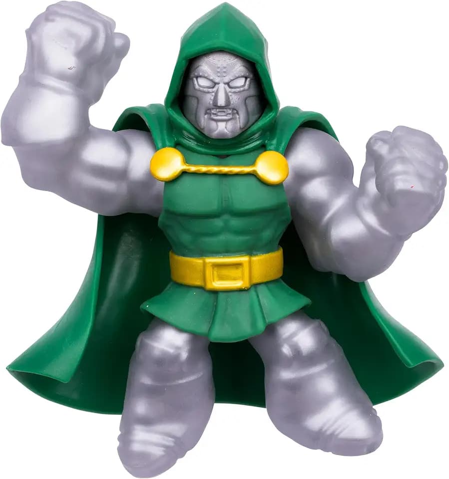 Goo Jitzu Marvel Avengers Dr Doom, Stretchy Action Figure, Super Stretchy with Unique Crackly Marble Filling, Collect All 3