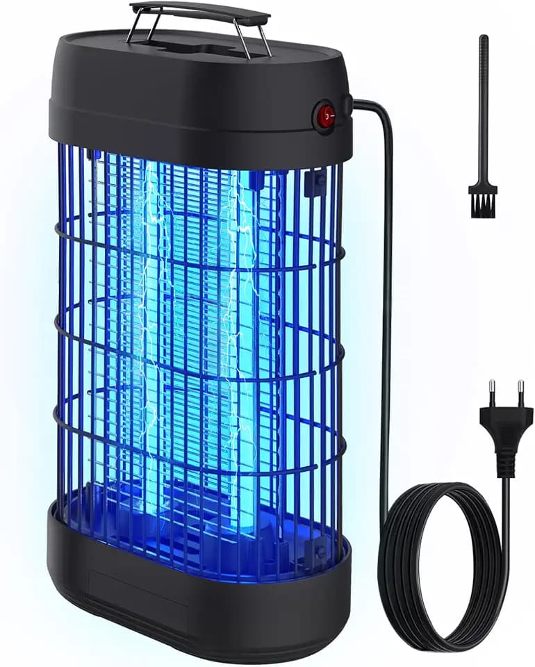 Insektenvernichter Elektrisch 18W Fliegenfalle UV Mückenlampe, 80㎡ Wirkungsbereich Mückenfalle gegen Mücken Fliegen Motten, Insektenschutz Innenbereich Ohne Chemie, für Innen und Aussen