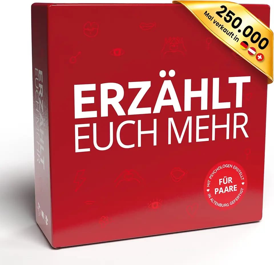 Simon & Jan Spiel für Paare – ERZÄHLT EUCH MEHR - Geschenk für Partner - Gesellschaftsspiel für 2 Personen - Paarspiel - Kommunikationsspiel