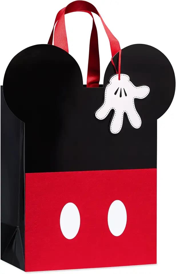 Papyrus 13" Large Disney Gift Bag (Mickey Mouse Ears) for Birthdays, Weddings, Anniversaries and All Occasions (1 Bag)