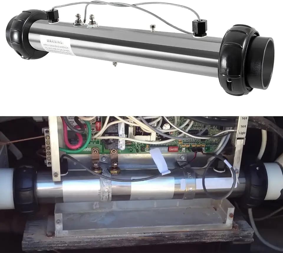 58117 Spa Hot Tub Heater 2in x 2in W/Stud M-7 Heater Assembly fits for Balboa VS, EL, TS, GS, BP Control Systems, 4.0 KW 220V 26-58104-K with Sensor