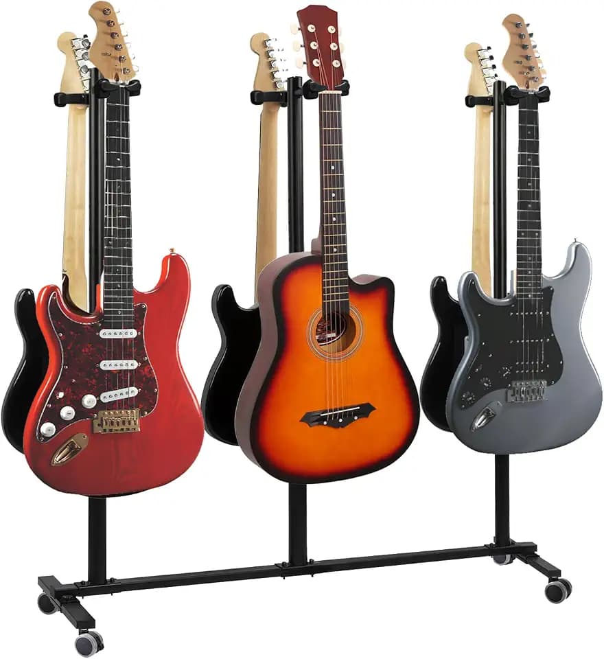 Multi Guitar Stand Rack, 6 Guitar Holders Floor Stand