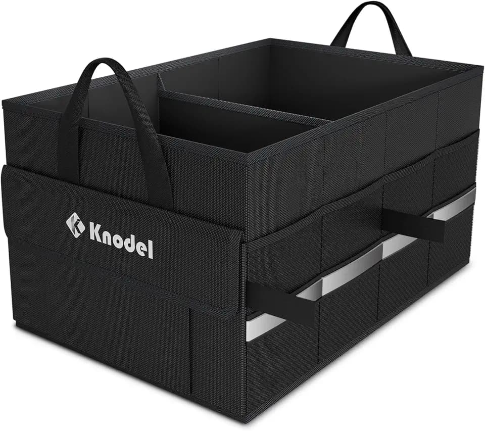 K KNODEL Trunk Organizer for Car, SUV, Truck and Sedan (Small, Black)