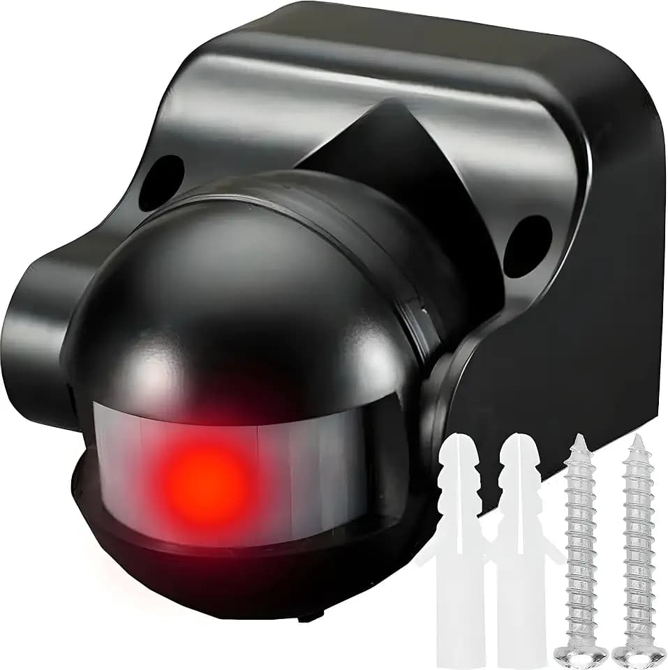 Retoo Infrarot Bewegungsmelder PIR, 180°, 12 m, IP44, LED geeignet, Weiß