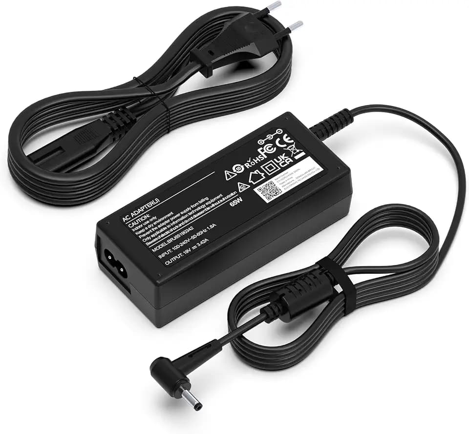 19V 3,42A 65W Laptop Ladekabel Netzteil für Medion akoya Ladegerät Adapter
