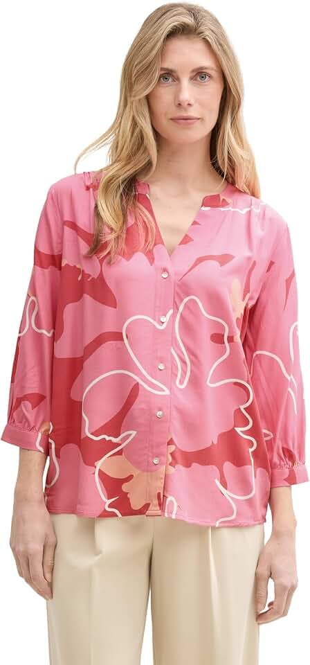 Tom Tailor Damen Bluse mit Muster