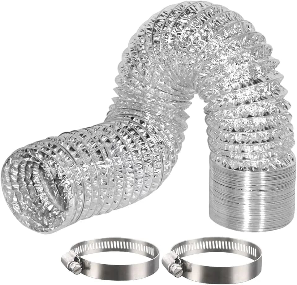10 Inch 25 FT Dryer Vent Hose Flexible Aluminum Ducting