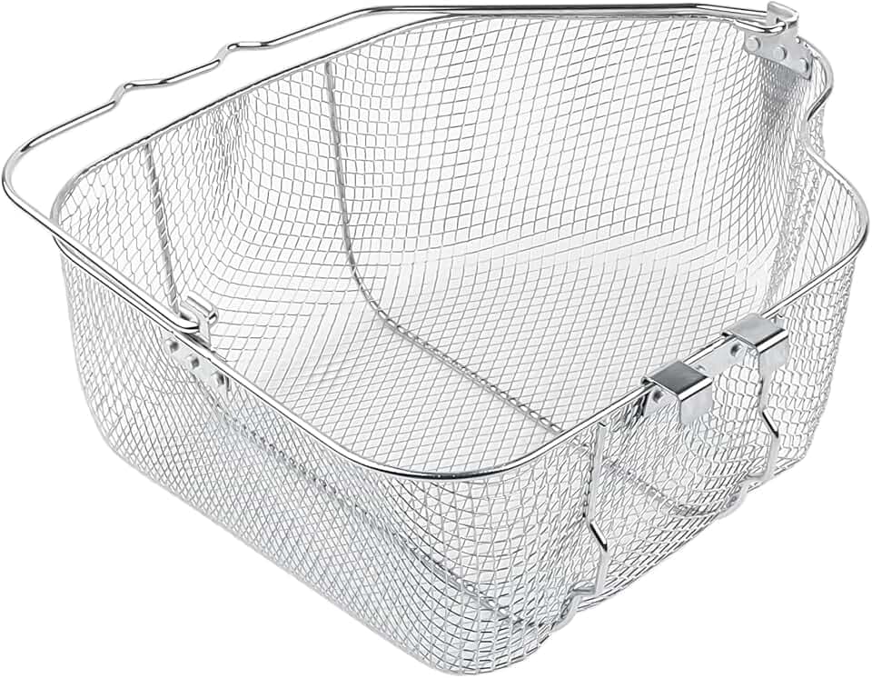 Turkey Basket Replacement Part for Masterbuilt 10 Liter XL Electric Fryer, Chrome Plated Wire Turkey Basket Replacement Part & Accessories for Masterbuilt 10L XL Deep Fryer MB20012420, MB20010326