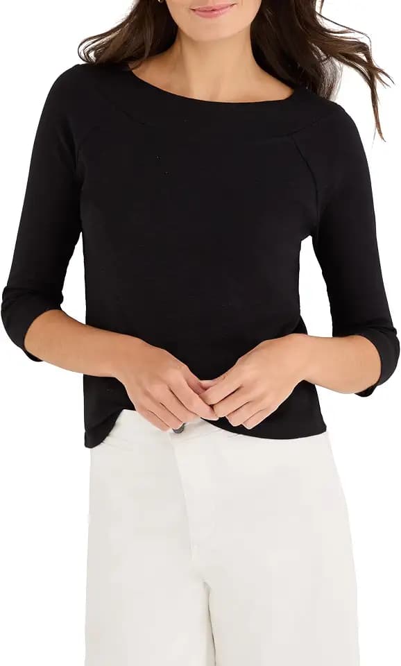 NIC+ZOE 3/4 Sleeve Ballet Boat Tee