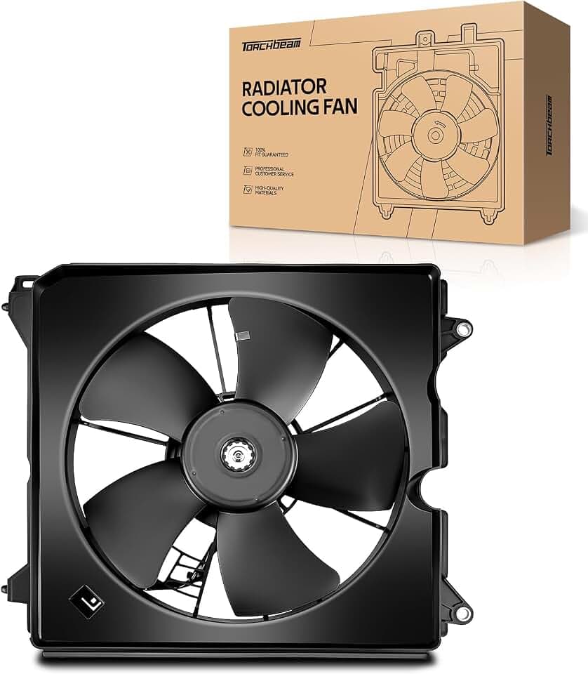 Torchbeam Engine Cooling Radiator Fan Assembly Compatible with Honda Accord 2013 2014 2015 2016 2017 Radiator Cooling Fan Kit Replacement 601-420 96485019 96870387 SK8060