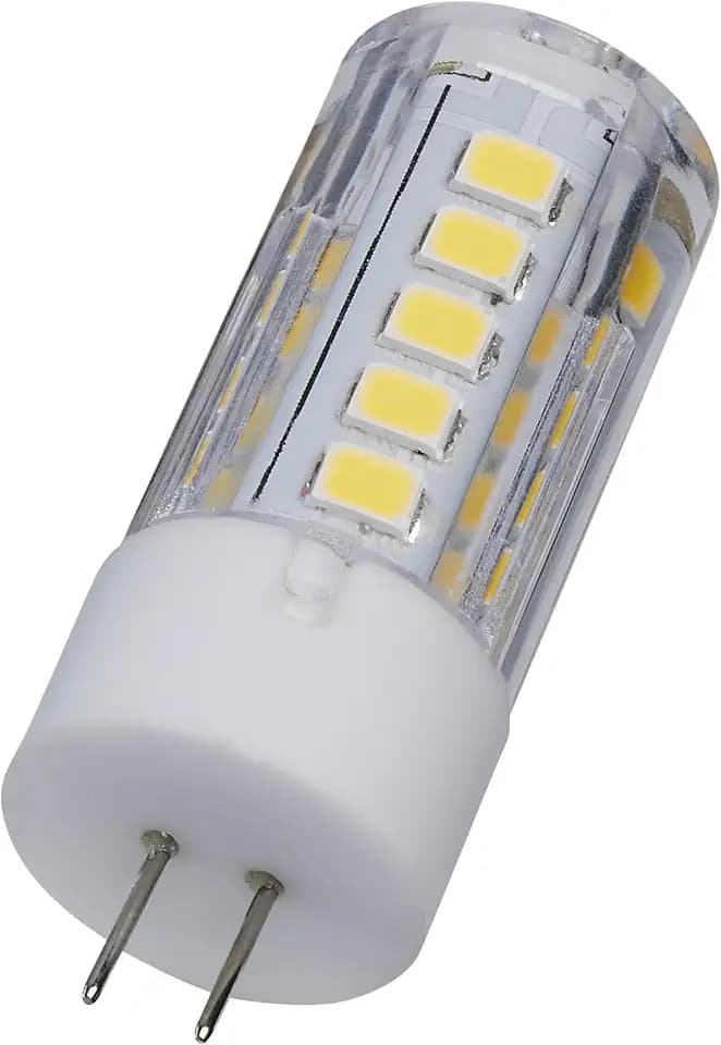 Satco S12312 T5 LED Bi-Pin G4 Base Lamp, 12V Low Voltage Halogen Replacement, 5000K, Clear