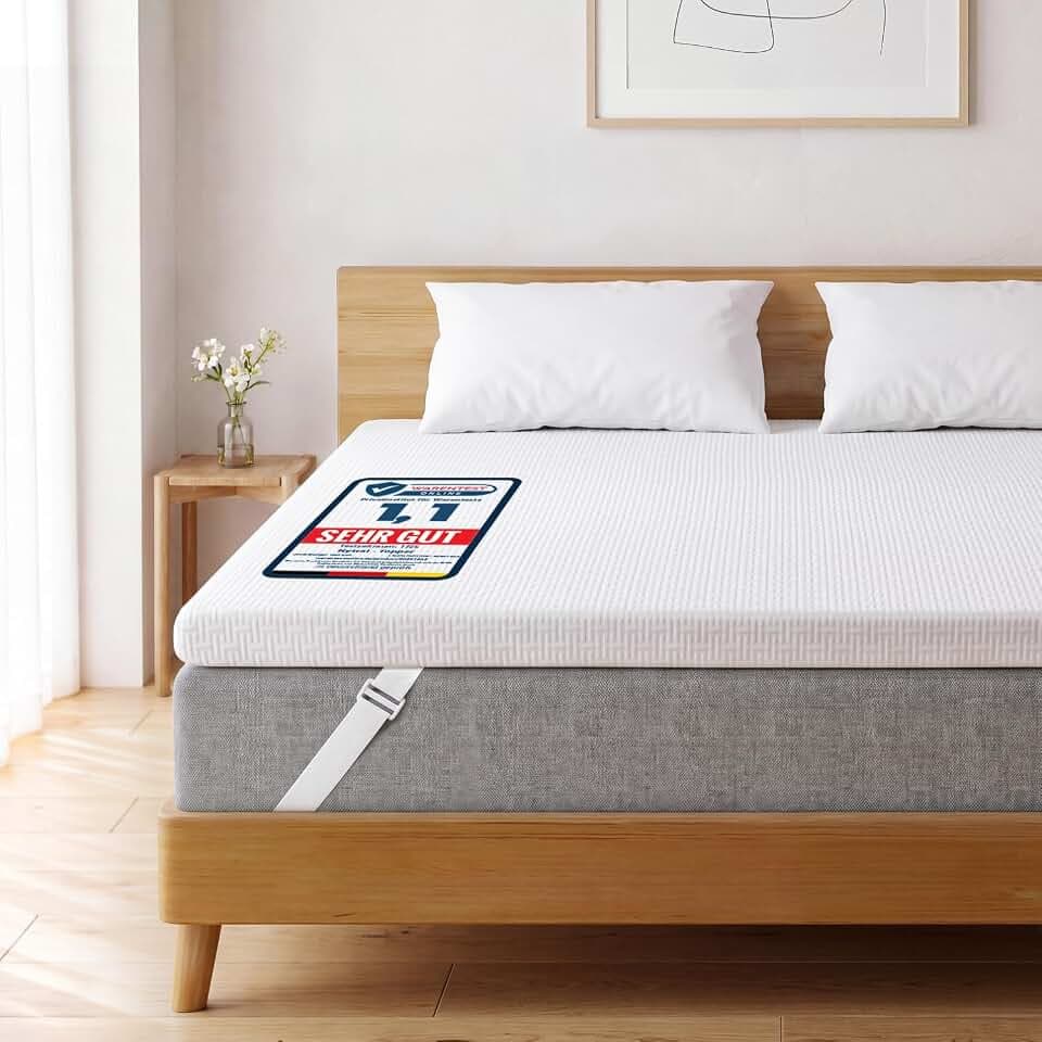 Topper 180x200cm H5/H6, 7CM Höhe Matratzentopper für Schlafsofa Bett, Boxspringbett, Wohnwagen, Schlafsofa, Rutschfester Unterlagen Matratzen Topper für Matratzen, Öko-TEX Zertifiziert